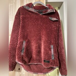 Simply Southern Burgundy Fluffy Textured Pullover